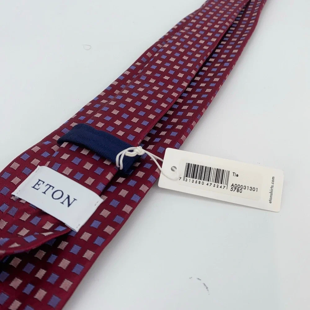 Eton Tie Mens One Size Colorful Patterned Professional‎ Necktie England Made NWT